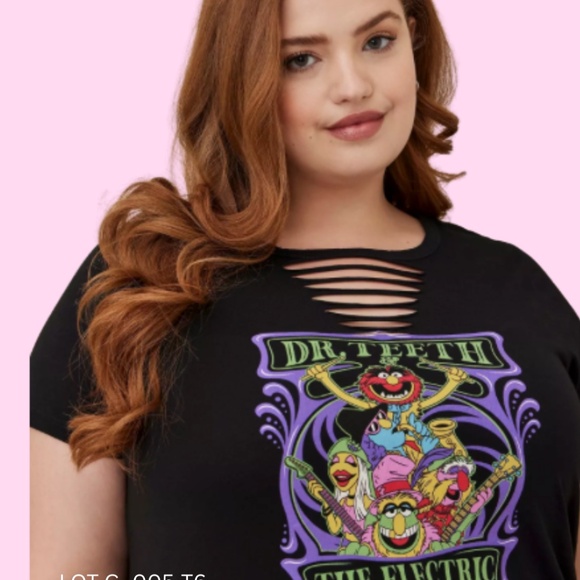 Torrid Disney Muppets Slash Tee (Electric Mayhem) – Size 6 - Picture 2 of 6